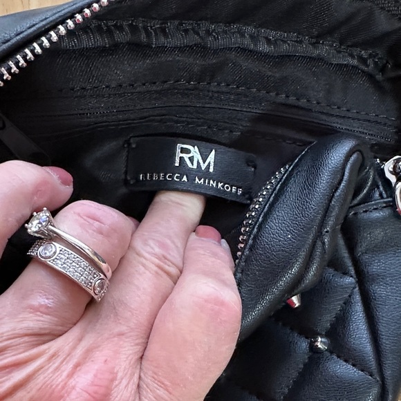 Rebecca Minkoff Black Studded Crossbody Bag - Picture 7 of 8